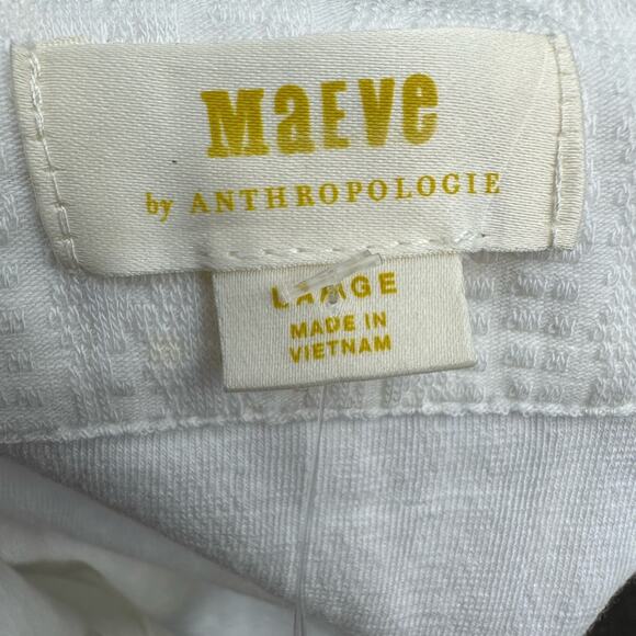 Maeve Callie Tank Top White side buttons - Picture 9 of 10